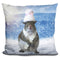 Jill White Winter Gearuare Throw Pillow