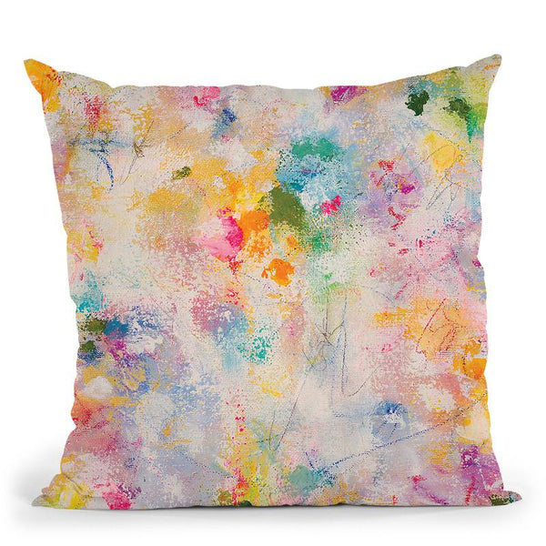Poetry In The Garden Throw Pillow By Kathleen Reits