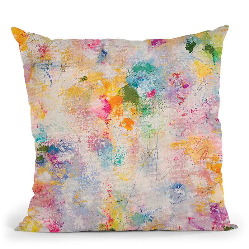 Poetry In The Garden Throw Pillow By Kathleen Reits