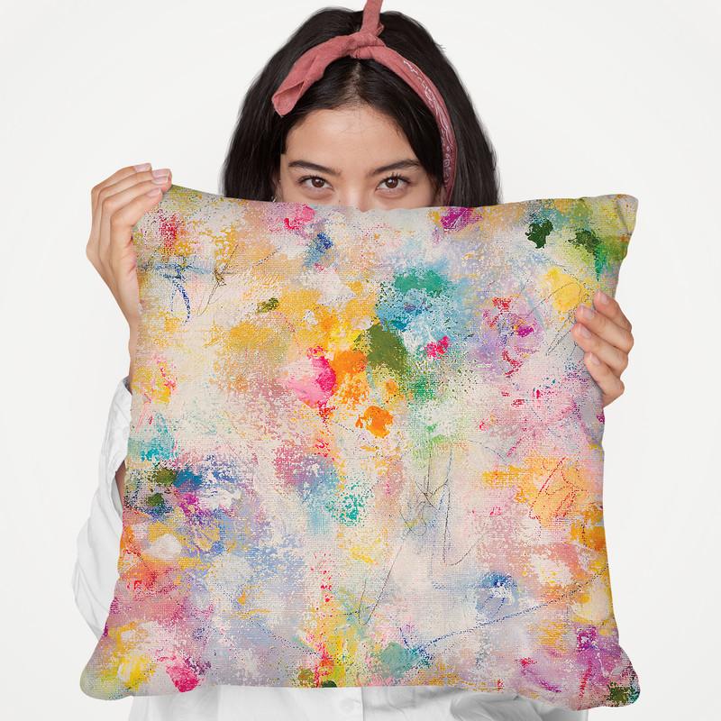 Poetry In The Garden Throw Pillow By Kathleen Reits