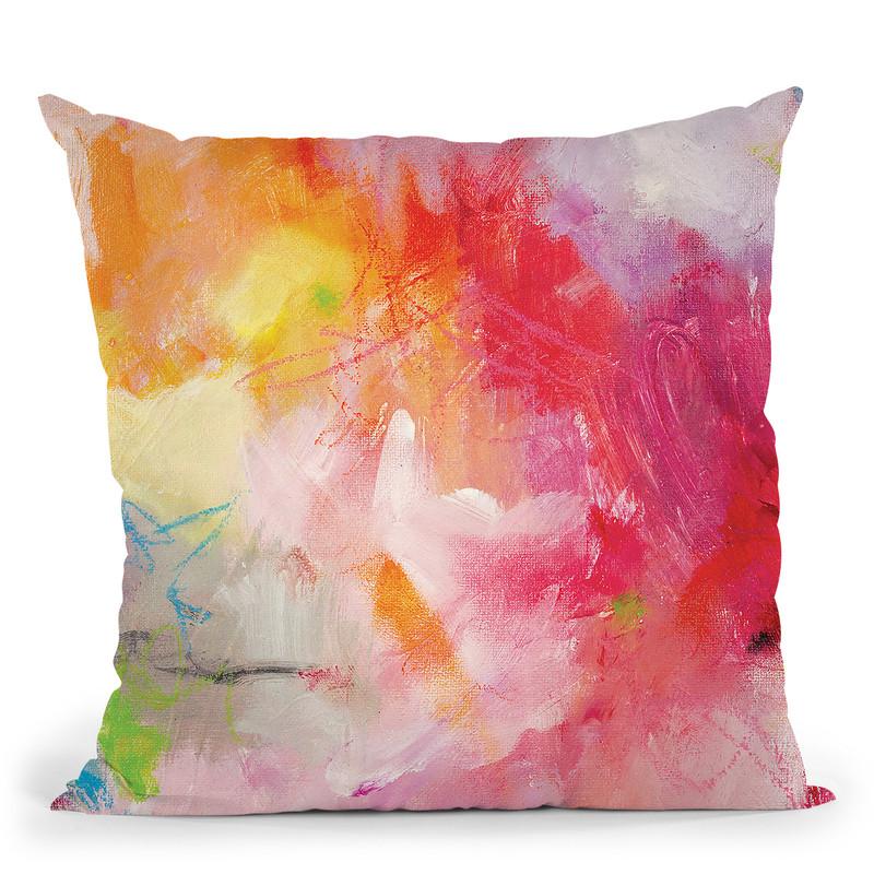 Red Love Throw Pillow By Kathleen Reits