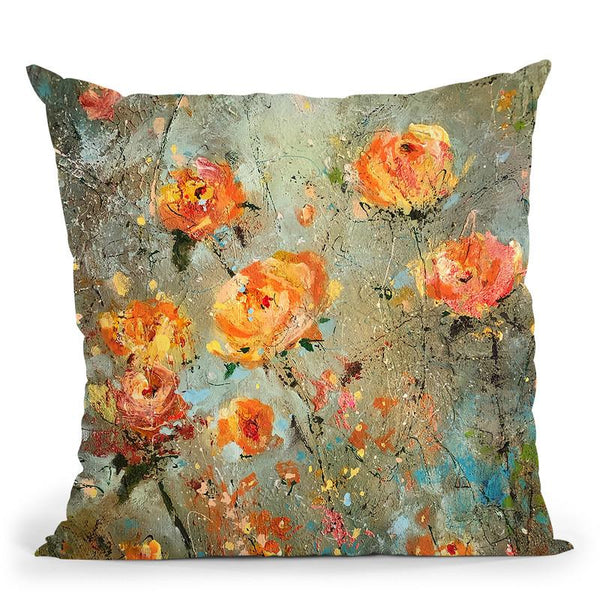 Warmth In Theadows Throw Pillow By Kathleen Reits