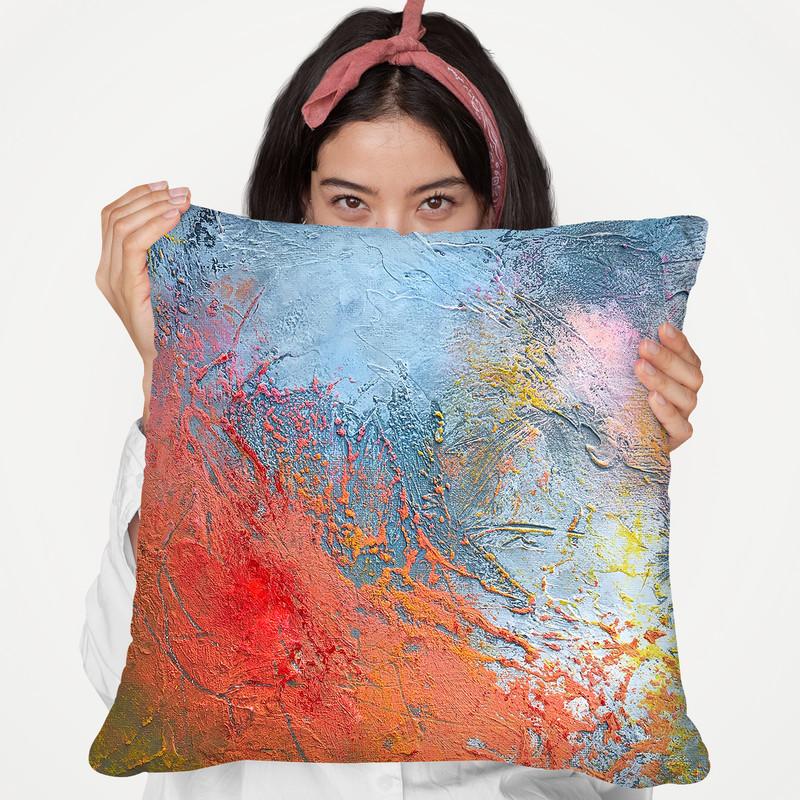 Waves Of Love Throw Pillow By Kathleen Reits