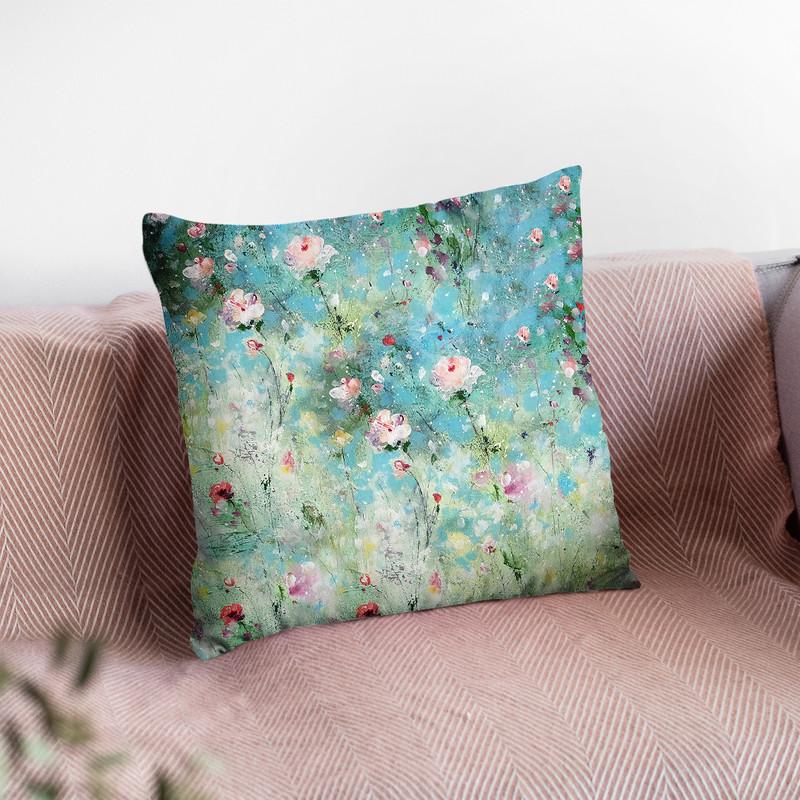 In The Garden Where Fairies Play Throw Pillow By Kathleen Reits