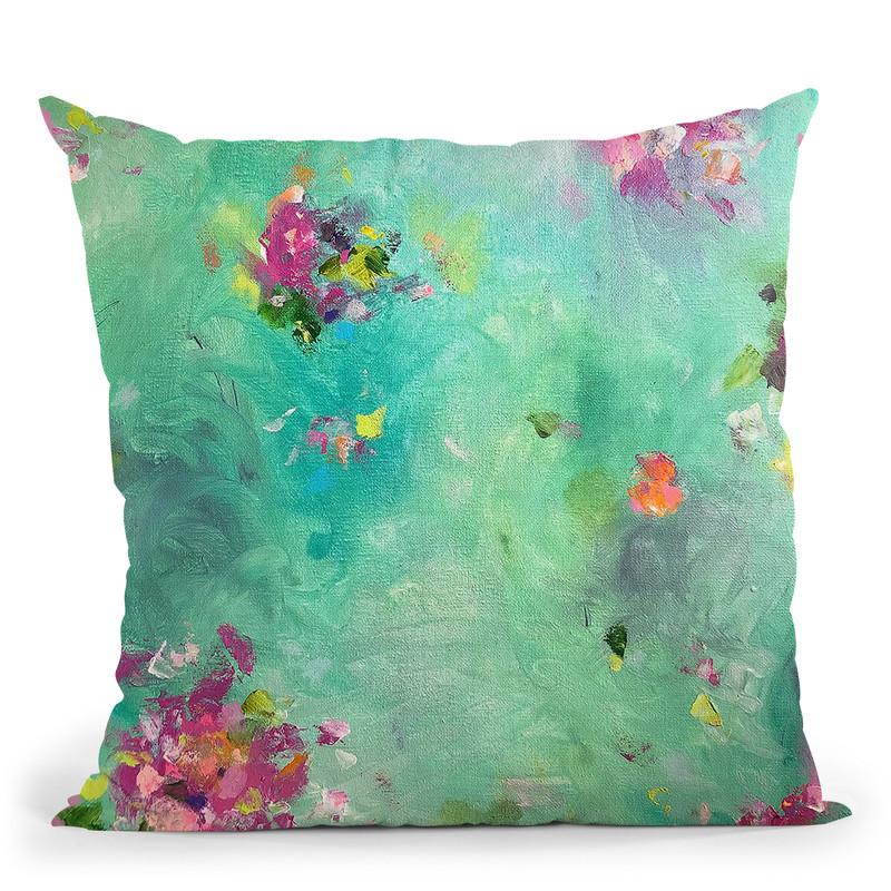 Pretty Bouquets Throw Pillow By Kathleen Reits