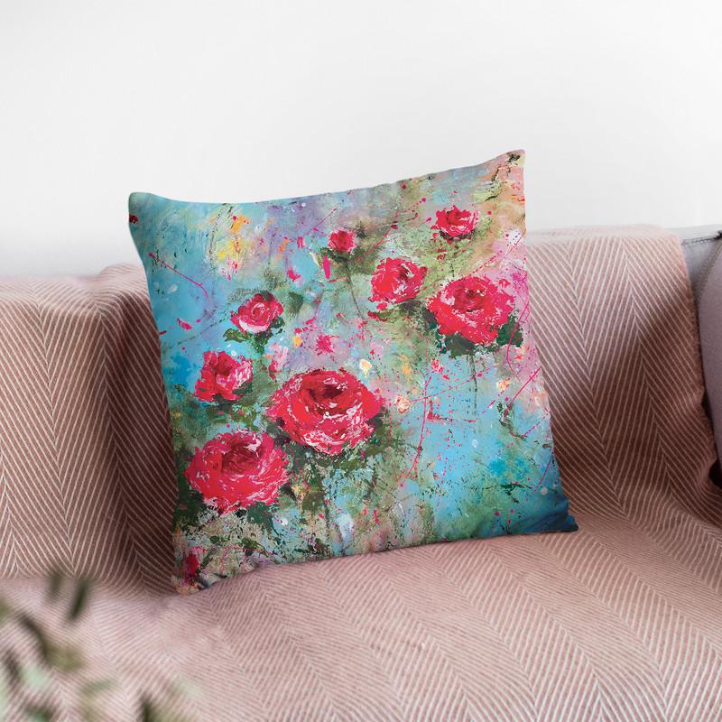 Rose Retreat Throw Pillow By Kathleen Reits
