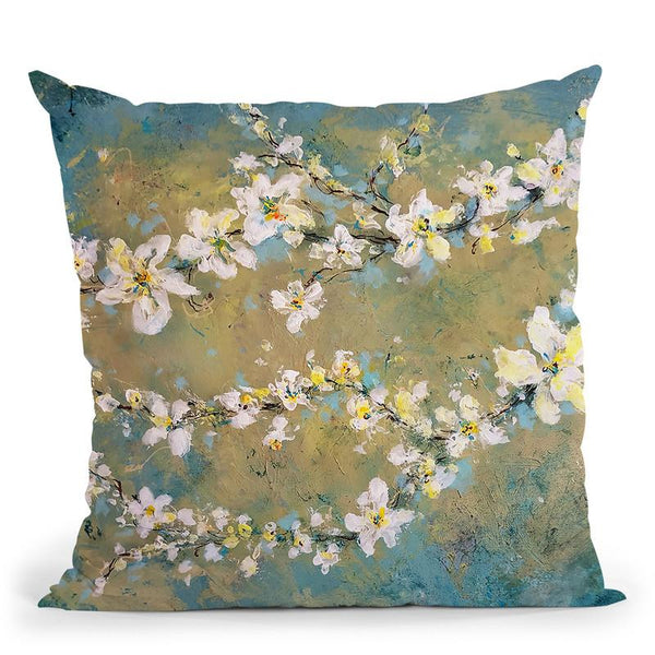 Sun Blooms Throw Pillow By Kathleen Reits