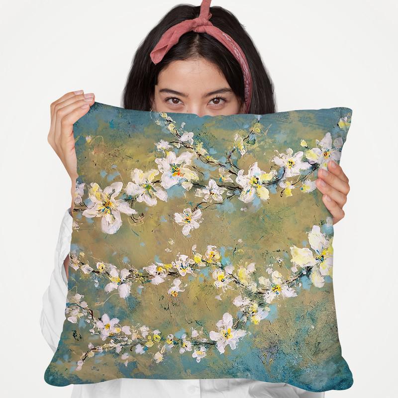 Sun Blooms Throw Pillow By Kathleen Reits