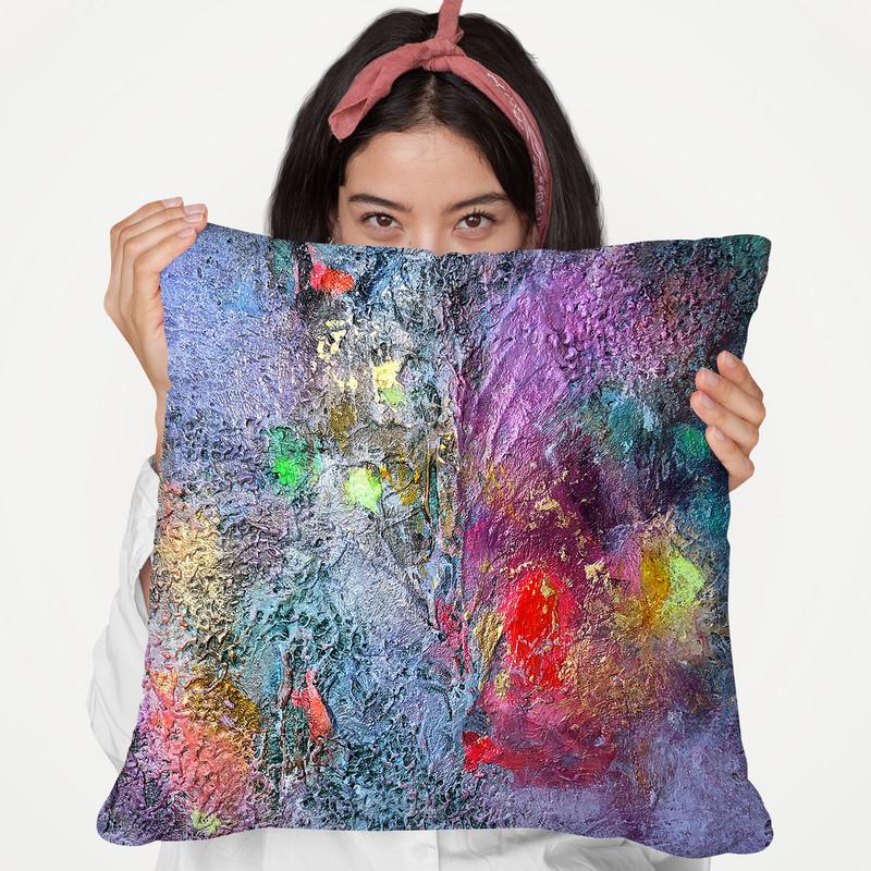 Lilacs And Courage Throw Pillow By Kathleen Reits