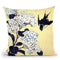 Hydrangea And Swallow Throw Pillow By Katsushika Hokusai