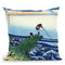 Kajikazawa In Kai Province Throw Pillow By Katsushika Hokusai