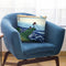 Kajikazawa In Kai Province Throw Pillow By Katsushika Hokusai