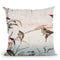 Kingfishers, Reeds, And Morning Throw Pillow By Katsushika Hokusai