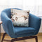 Kingfishers, Reeds, And Morning Throw Pillow By Katsushika Hokusai