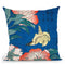 Peonies And Canary Throw Pillow By Katsushika Hokusai
