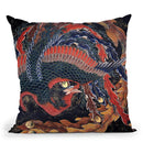 Phoenix Throw Pillow By Katsushika Hokusai