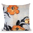 Poppies Throw Pillow By Katsushika Hokusai