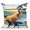 Barrier Town On The Sumida Rive Throw Pillow By Katsushika Hokusai
