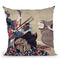 Three Women Playing Musical Throw Pillow By Katsushika Hokusai