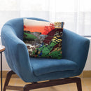Women Returning Home Throw Pillow By Katsushika Hokusai