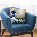 The Great Wave Throw Pillow By Katsushika Hokusai