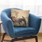 Cock, Hen, And Nadeshiko (Dianthus Superbus) Throw Pillow By Katsushika Hokusai