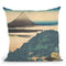 Cushion Pine At Aoyama (Aoyama Enza No Matsu) Throw Pillow By Katsushika Hokusai