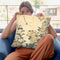 Dragonfly And Bellflower Throw Pillow By Katsushika Hokusai