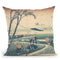 Ejiri In Suruga Province (Sunsh_ Ejiri) Throw Pillow By Katsushika Hokusai