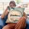 Fujimigahara In Owari Province (Bish_ Fujimigahara) Throw Pillow By Katsushika Hokusai