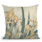 Grasshopper And Iris Throw Pillow By Katsushika Hokusai