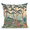 Hodogaya On The T_kaid_ (T_kaid_ Hodogaya) Throw Pillow By Katsushika Hokusai