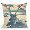 Lake Suwa Ininano Province (Shinsh_ Suwako) Throw Pillow By Katsushika Hokusai