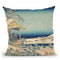 Morning After The Snow At Koishikawa In Edo (Koishikawa Yuki No Ashita) Throw Pillow By Katsushika Hokusai