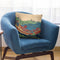 Poem By Funya No Asayasu Throw Pillow By Katsushika Hokusai