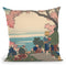 Poem By Gon-Ch_nagon Masafusa Throw Pillow By Katsushika Hokusai