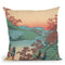 Poem By Sarumaru Day_ Throw Pillow By Katsushika Hokusai