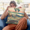 Poem By Tenchi Tenn_ Throw Pillow By Katsushika Hokusai