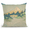 Reflection In Lake At Misaka In Kai Province (K_sh_ Misaka Suimen) Throw Pillow By Katsushika Hokusai