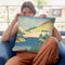 The Lake At Hakone In Sagami Province (S_sh_ Hakone Kosui) Throw Pillow By Katsushika Hokusai