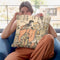 The Ninth-Month Kabuki Dance "Kikujido" Throw Pillow By Katsushika Hokusai