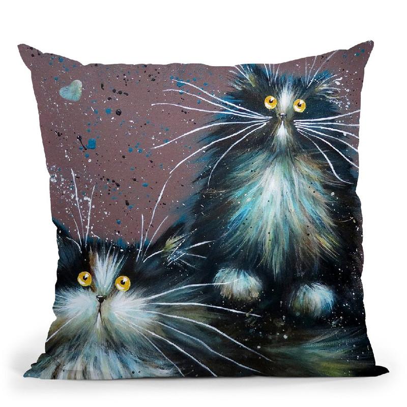 Bess And Boots Throw Pillow By Kim Haskins