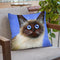 Blue Caboose Throw Pillow By Kim Haskins