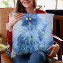 Blue Persian Throw Pillow By Kim Haskins