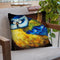 Brian The Bluetit Throw Pillow By Kim Haskins