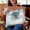 Copper Kitten Throw Pillow By Kim Haskins