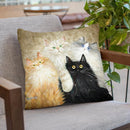 Die Flauschige Bande (The Fluffy Gang) Throw Pillow By Kim Haskins
