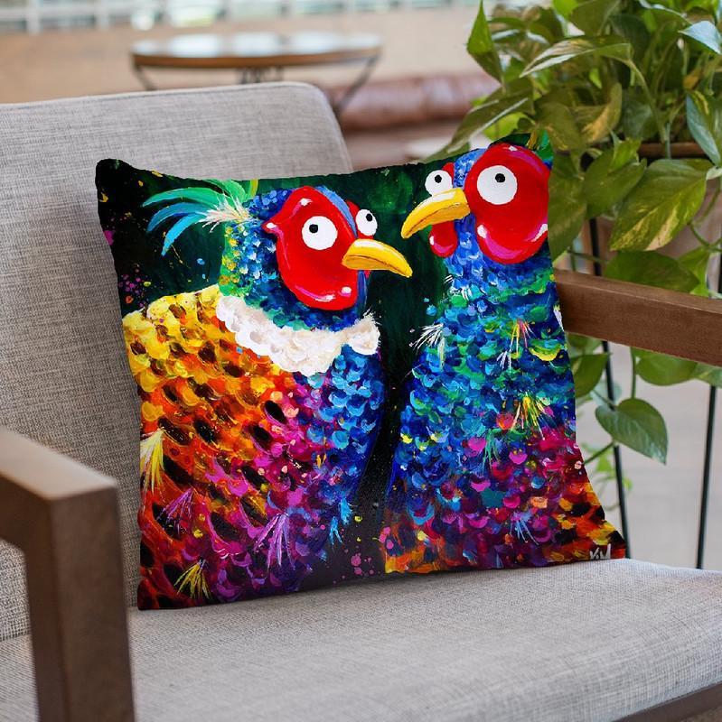 Exchanging Pheasantriess Throw Pillow By Kim Haskins