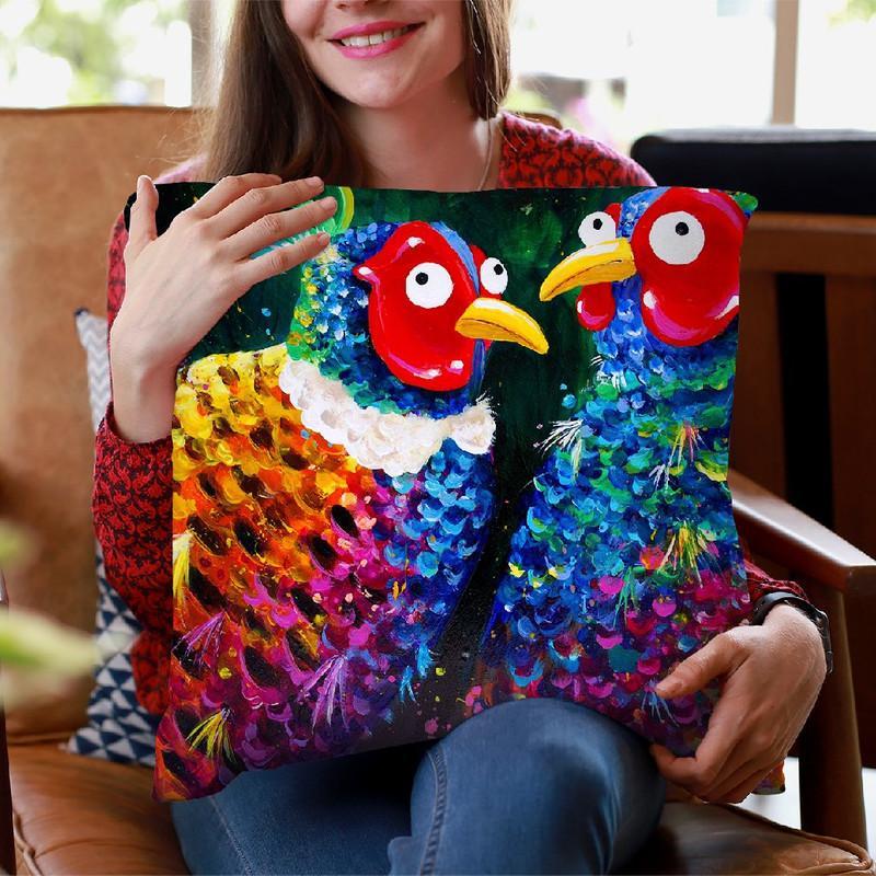 Exchanging Pheasantriess Throw Pillow By Kim Haskins