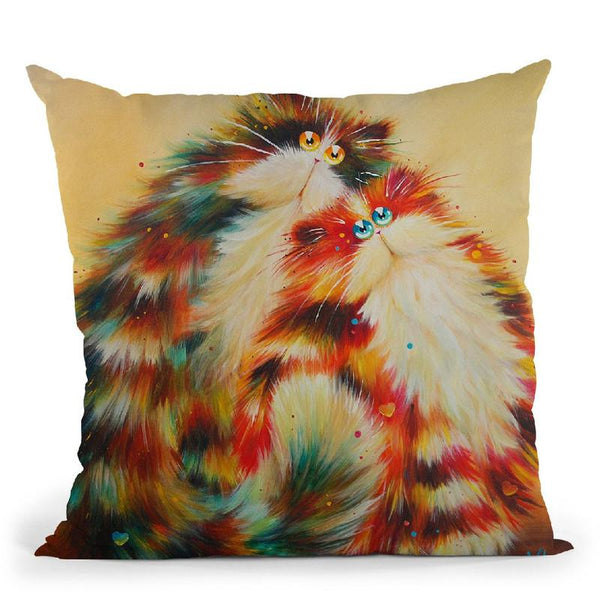 Felines For You Throw Pillow By Kim Haskins